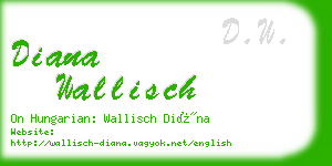 diana wallisch business card